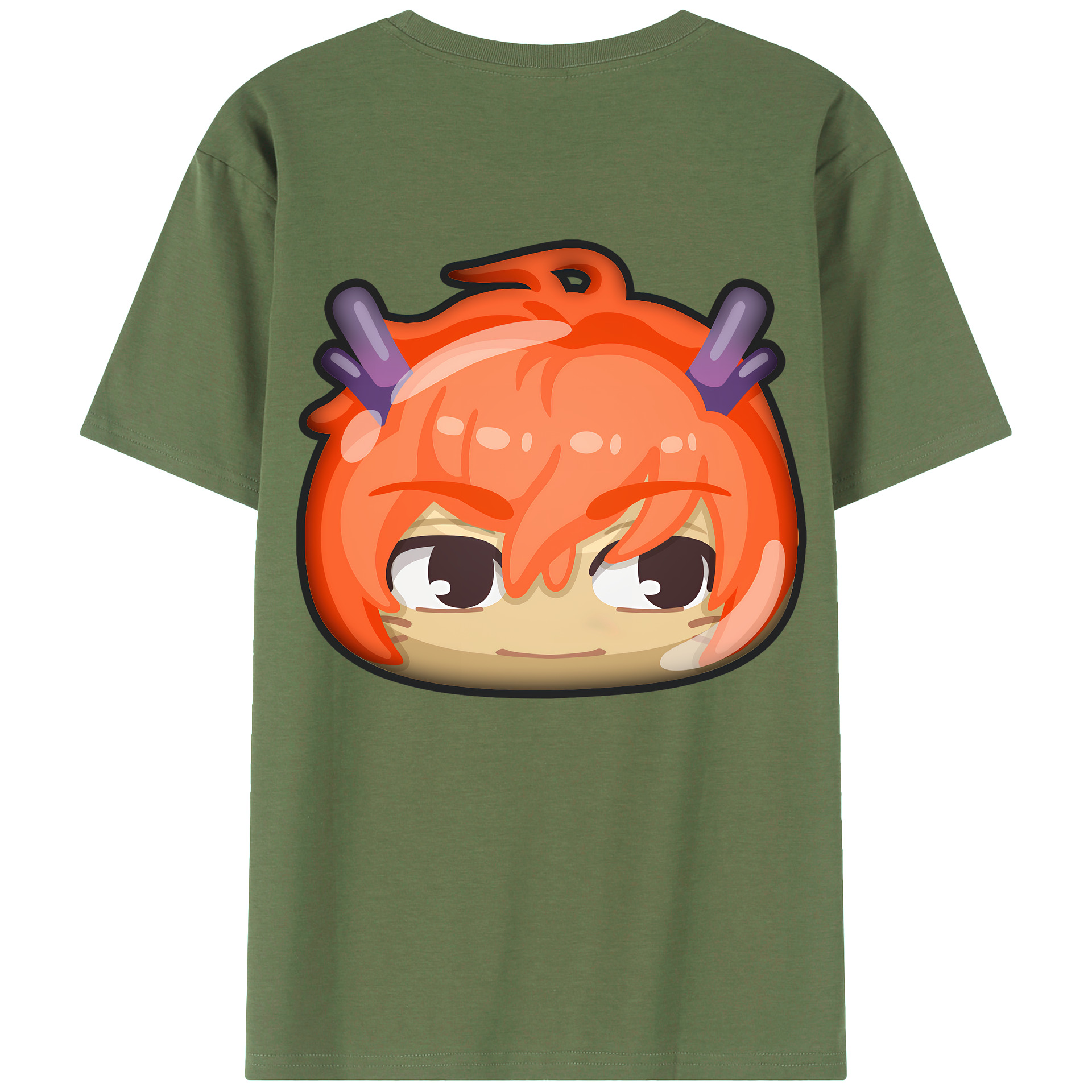 （画像用） 妖怪ウォッチ Yo-kai Watch 綿100％ メンズ半袖Tシャツ（バックプリント） 通気性